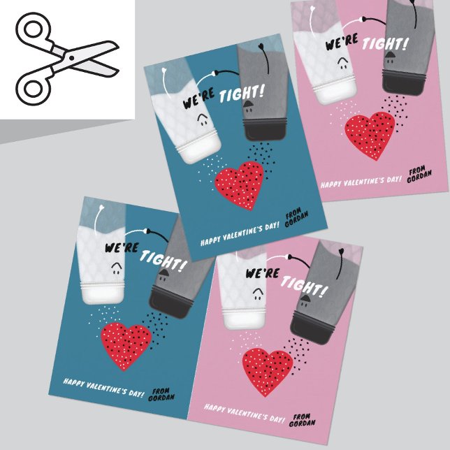 Cuttable Salt & Pepper Valentine's Day Card Set (Creator Uploaded)