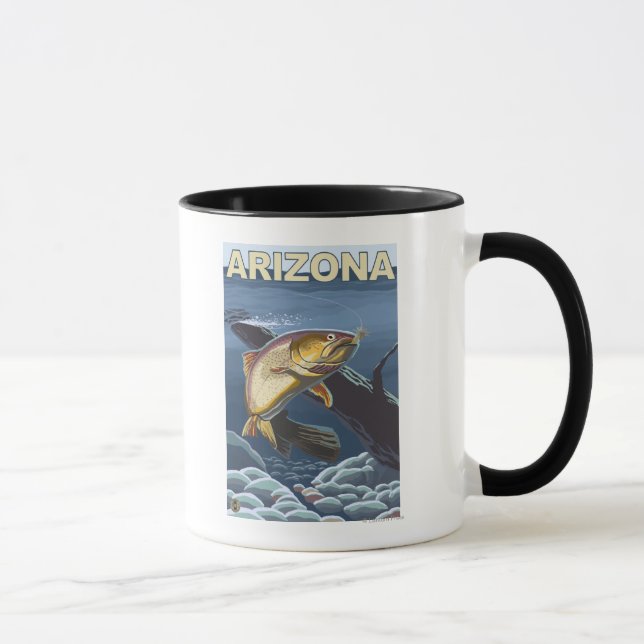 Cutthroat Trout FishingArizona Mug (Right)