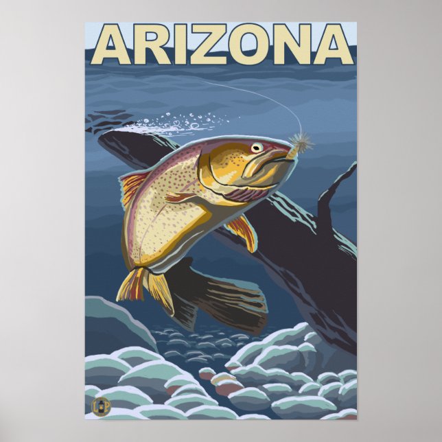 Cutthroat Trout FishingArizona Poster (Front)