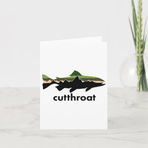 Cutthroat Trout For Fishing Junkies  Card
