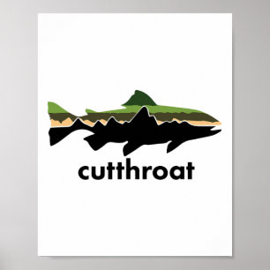 Cutthroat Trout For Fishing Junkies Poster