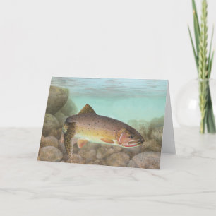 Cutthroat Trout Logo Card