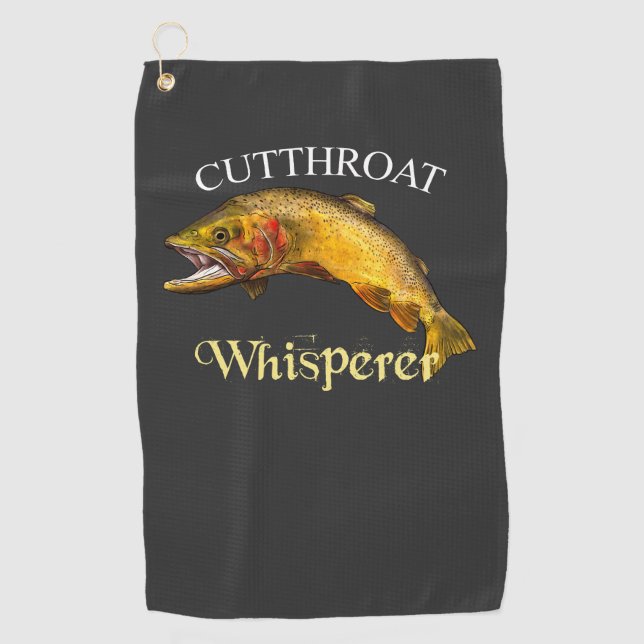 Cutthroat Trout Whisperer Fishing Towel (Front)