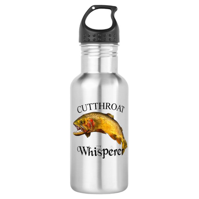 Cutthroat Trout Whisperer Light 710 Ml Water Bottle (Front)