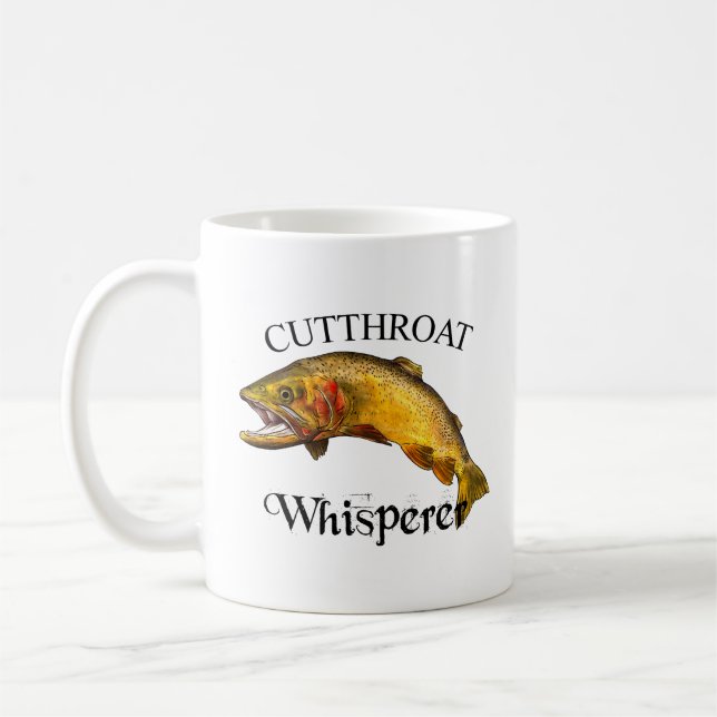 Cutthroat Trout Whisperer Light Coffee Mug (Left)
