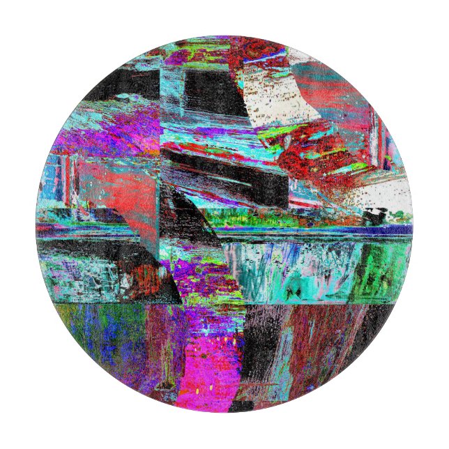 Cutting Board – Neon Pulse (Front)