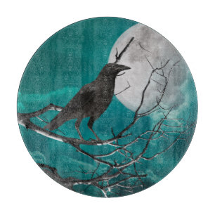 Cutting Board, The Raven in Green Board