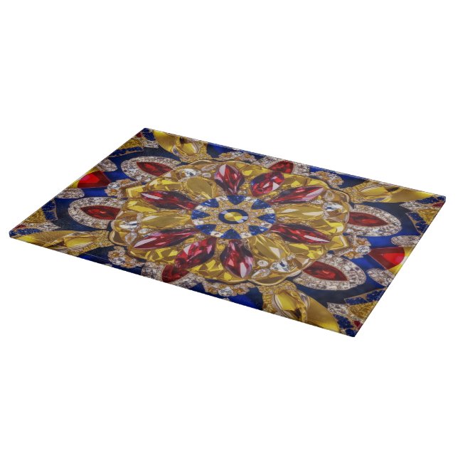 Cutting board with Colombia Colours Design (Corner)
