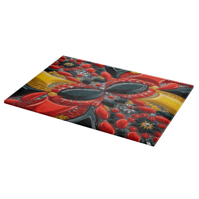 Cutting board with Germany Colours Design (Corner)