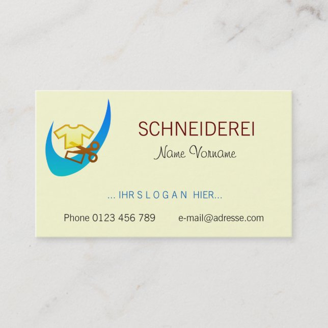 cutting business card (Front)