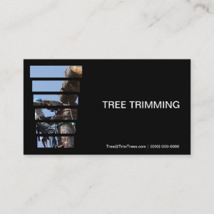 Cutting Down A Tree Trimmers Business Card