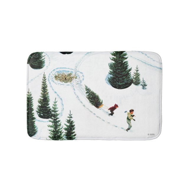 Cutting Down the Tree Bath Mat (Front)