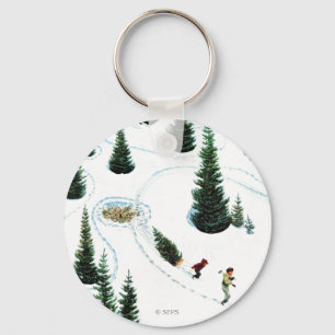 Cutting Down the Tree Key Ring