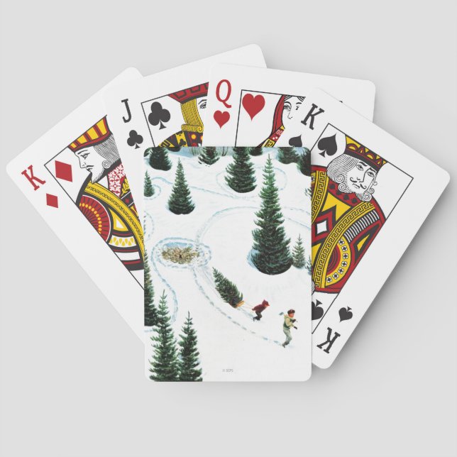 Cutting Down the Tree Playing Cards (Back)