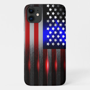 Cutting Edge Laser Cut American Flag 1 iPhone 11 Case