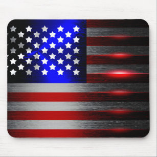 Cutting Edge Laser Cut American Flag 1 Mouse Pad