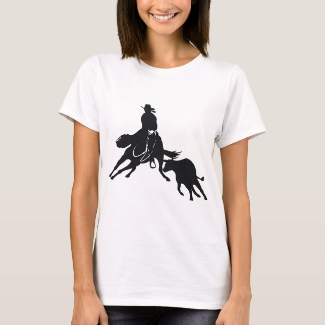 Cutting Horse and cow T-Shirt (Front)