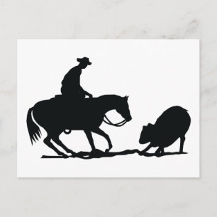 Cutting Horse Postcard