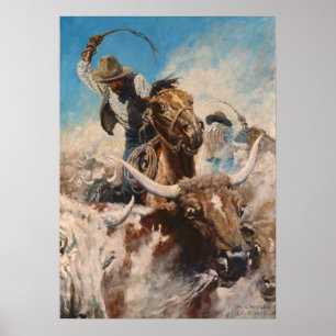 Cutting Out by Newell Convers Wyeth Poster