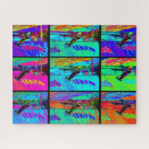 Cutting the Ramp - Stunt Scooter Rider Jigsaw Puzzle