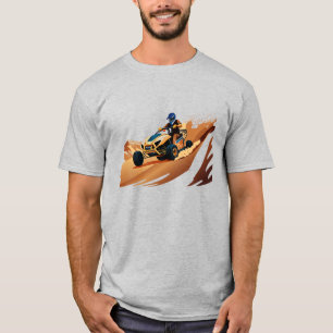 Cutting The Sand Dunes On ATV Tee Shirt