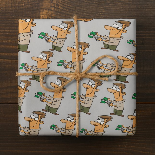 Cutting Up Money Wrapping Paper (Creator Uploaded)