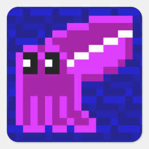 Cuttle Scuttle Lola the Pink Cuttlefish Sticker