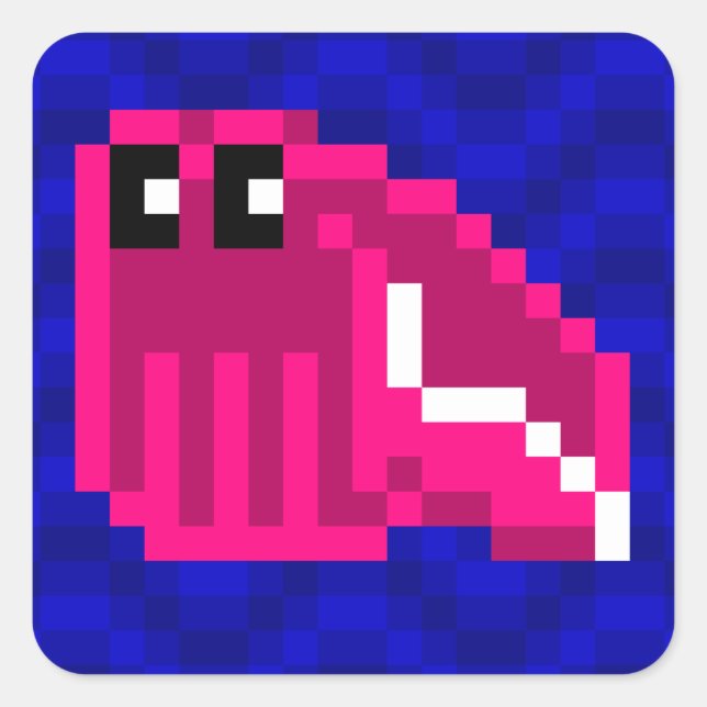 Cuttle Scuttle Mimi pink cuttlefish sticker sheet (Front)