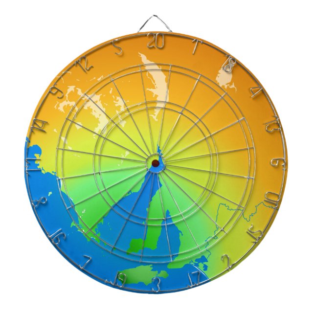 Cuttlefish Country South Australian Map Dartboard (Front)