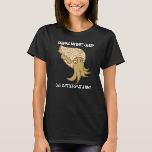 Cuttlefish For Men Dad Boys Sea Creature Animal T-Shirt