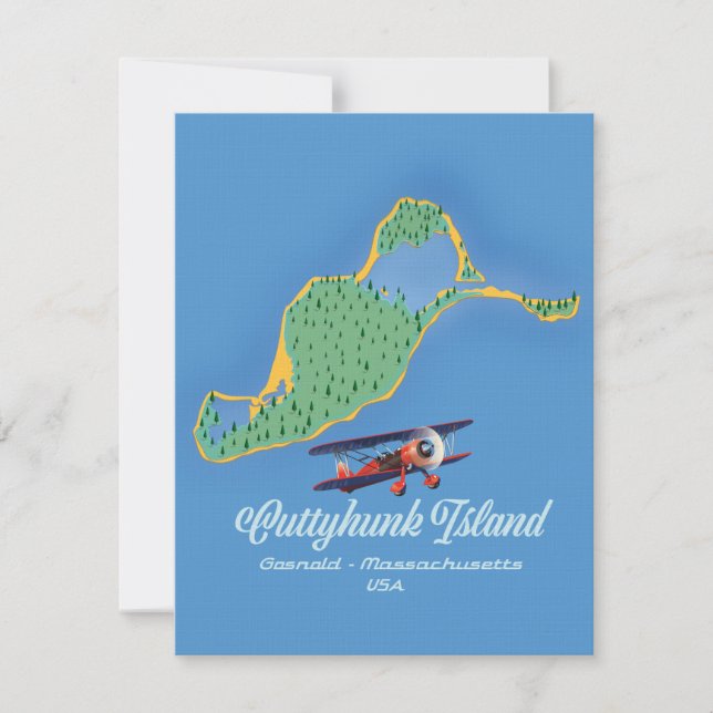 Cuttyhunk island Gosnold, Massachusetts map (Front)