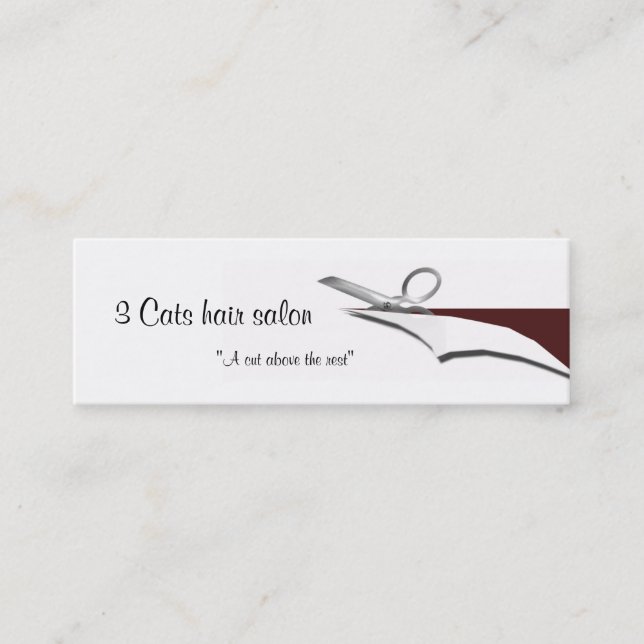 cutwork mini business card (Front)