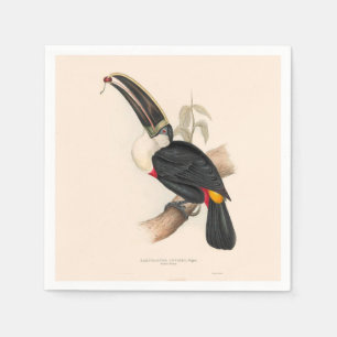 Cuviers Toucan Print: Vintage Tropical Bird Napkin