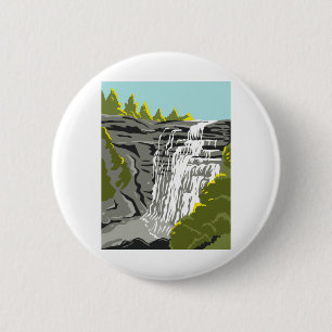 Cuyahoga Valley National Park along Cuyahoga River 6 Cm Round Badge