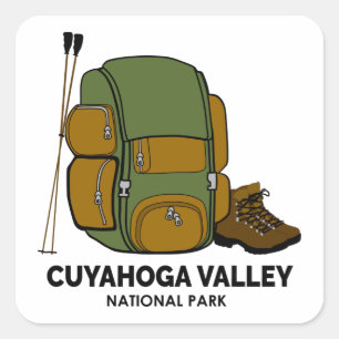 Cuyahoga Valley National Park Backpack Square Sticker