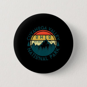 Cuyahoga Valley National Park Ohio Hiking Nature O 6 Cm Round Badge