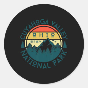 Cuyahoga Valley National Park Ohio Hiking Nature O Classic Round Sticker
