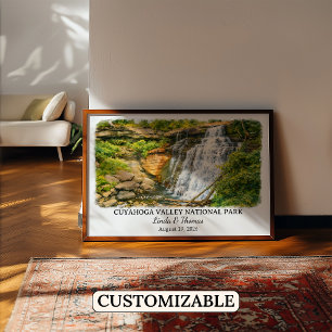 Cuyahoga Valley National Park Ohio Watercolor Poster