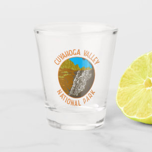 Cuyahoga Valley National Park Retro Distressed Shot Glass