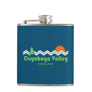 Cuyahoga Valley National Park Retro Hip Flask
