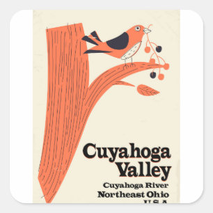 Cuyahoga Valley National Park Square Sticker