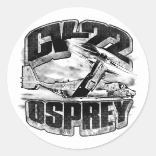 CV-22 OSPREY Classic Round Sticker Sticker