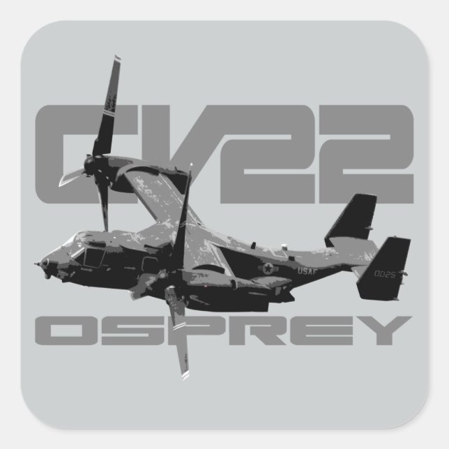 CV-22 OSPREY Square Stickers (Front)