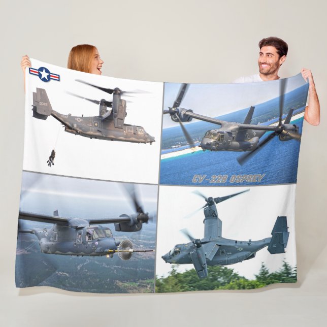 CV-22B OSPREY FLEECE BLANKET (In Situ)