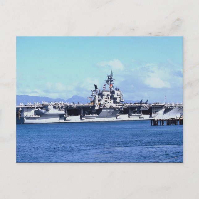 CV-64 Constellation at Pearl Harbour, U.S.A. Postcard (Front)