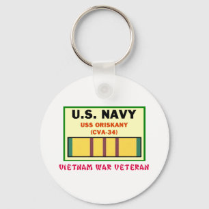 CVA-34 ORISKANY Vietnam War Vet Key Ring
