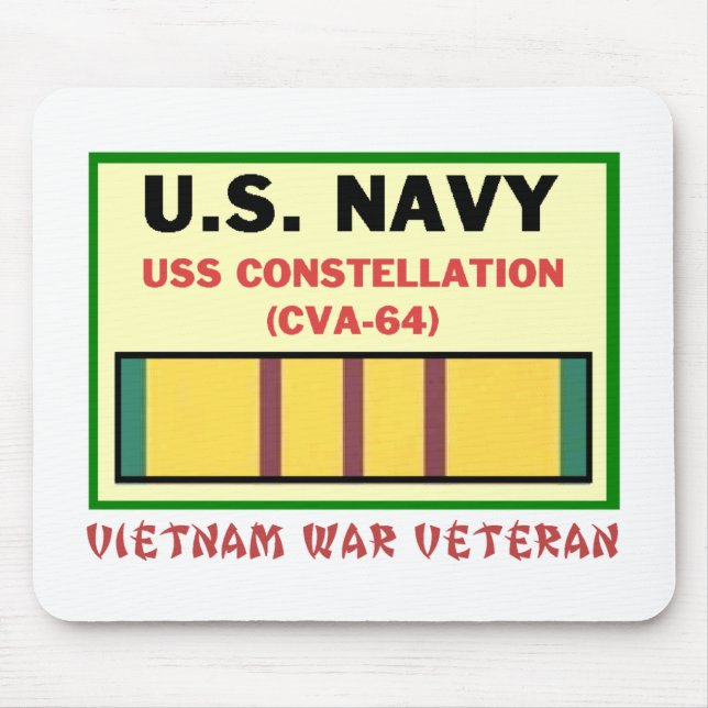 CVA-64 CONSTELLATION VIETNAM WAR VET MOUSE PAD (Front)