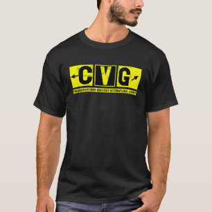 CVG Cincinnati N Kentucky Airport Taxiway Sign Pil T-Shirt