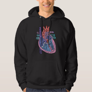 CVICU Cardiology Heart Anatomy Circulation Cardiac Hoodie
