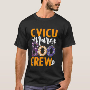 CVICU Nurse Boo Crew Scary Nurse Halloween Ghost S T-Shirt